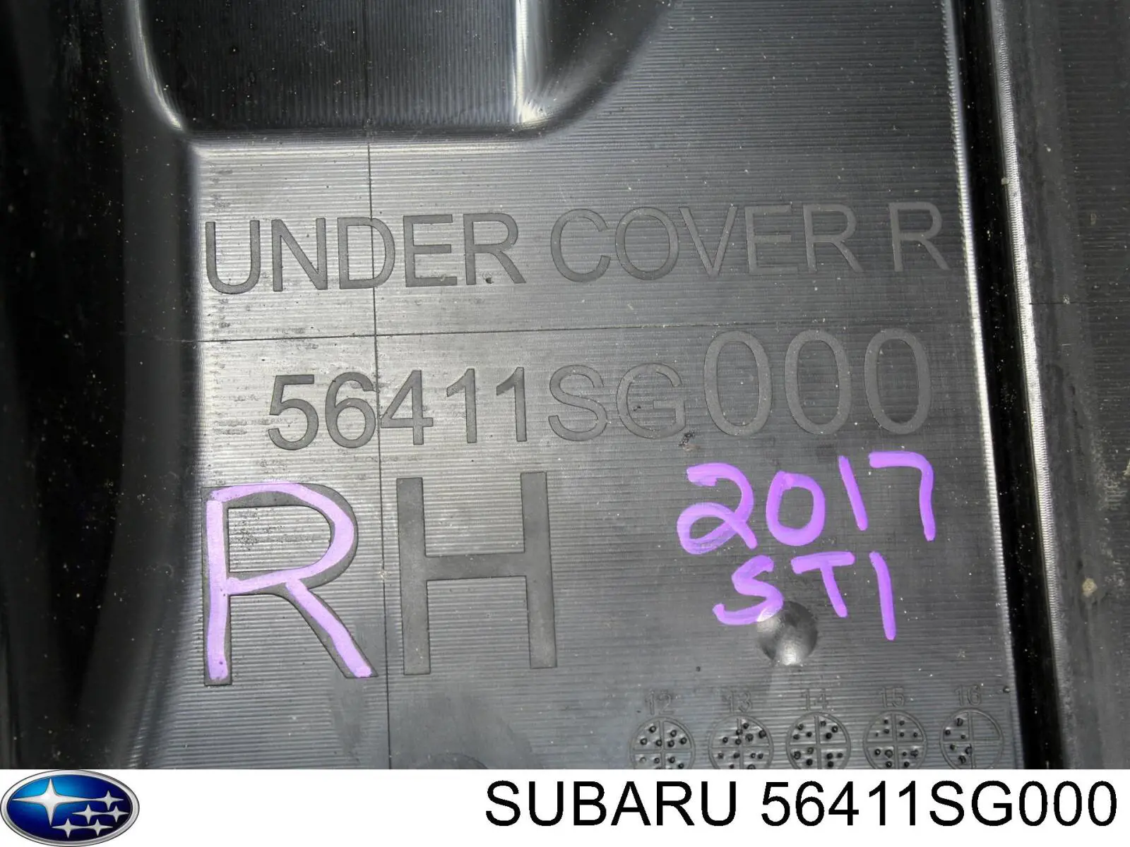 Купить 56411SG000 Subaru Защита днища правая