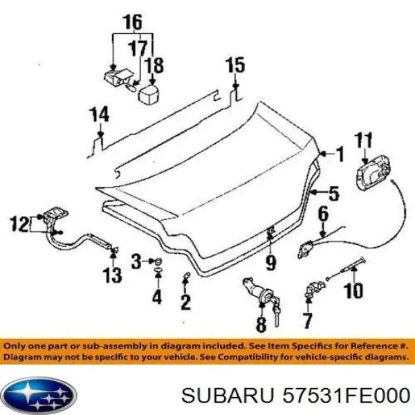 57531FE000 Subaru 