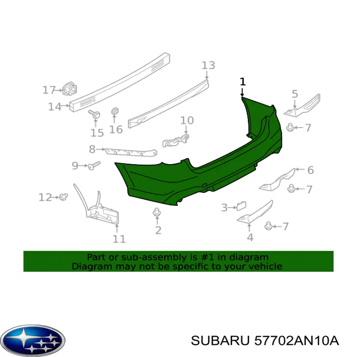  57702AN10A Subaru