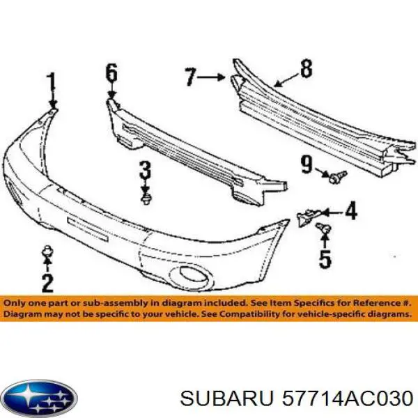 Купить 57714AC030 Subaru 