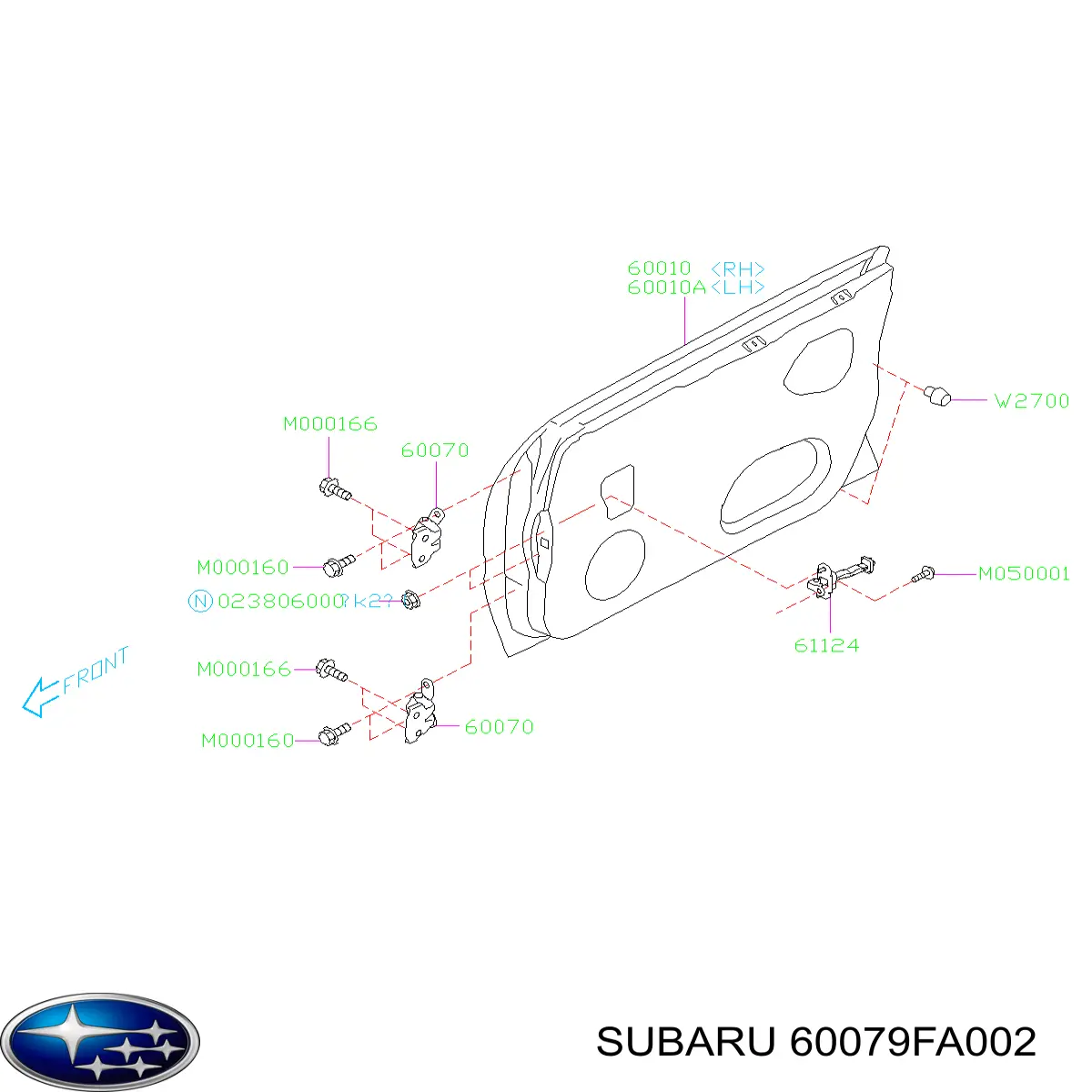  60079FA002 Subaru