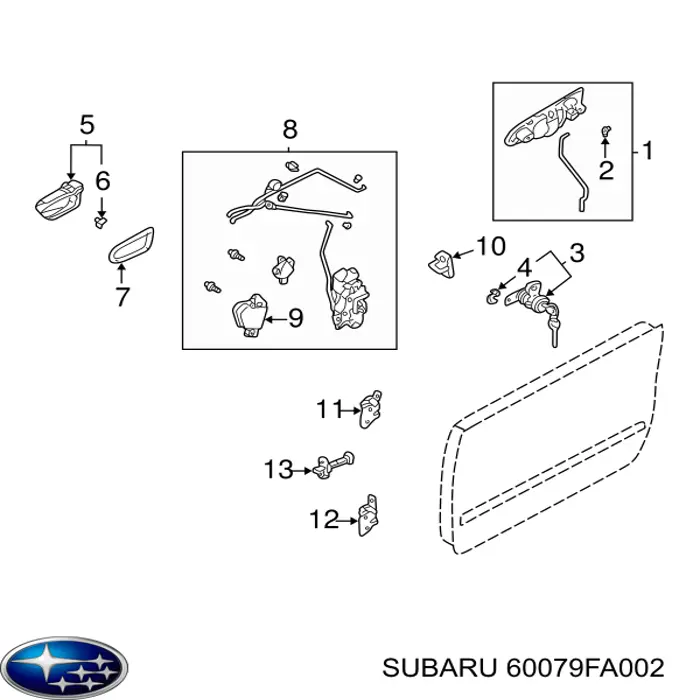  Subaru 60079FA002 цена, от 5.07 USD