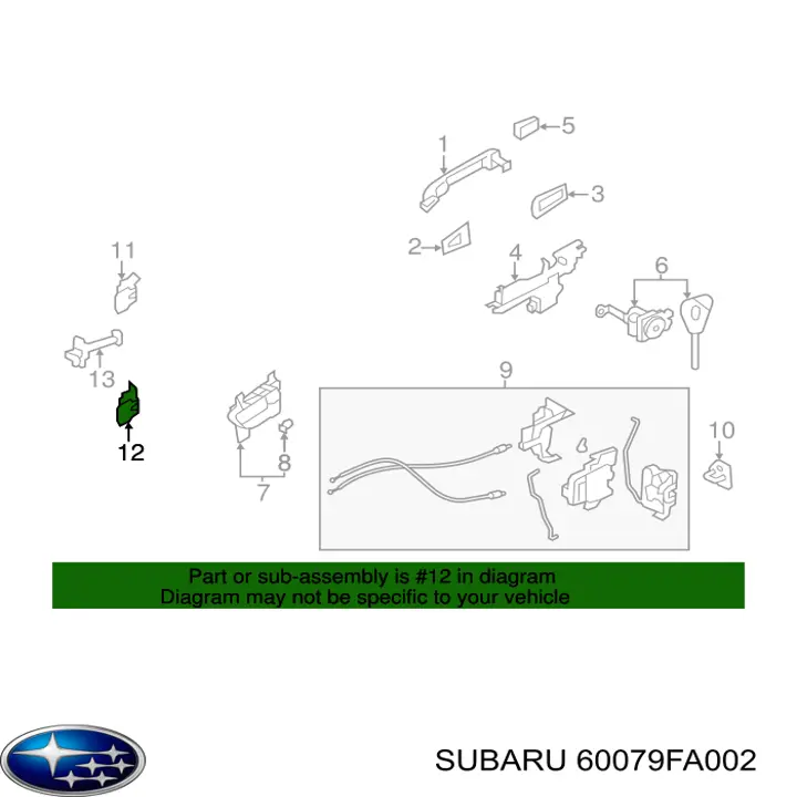 60079FA002 Subaru 