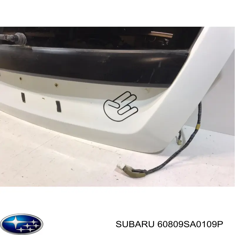 Дверь задняя (багажная 3/5-я (ляда) 60809SA0109P Subaru