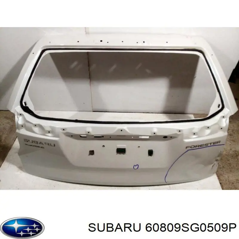 60809SG0509P Subaru дверь задняя (багажная 3/5-я (ляда)