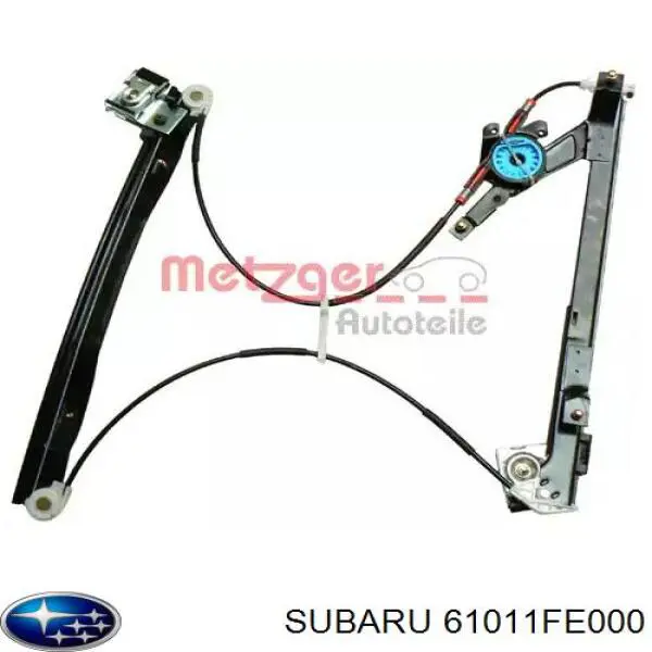 61011FE000 Subaru стекло двери передней правой