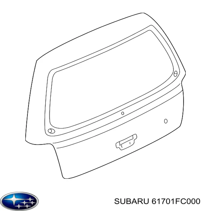 Пятая дверь Subaru 61701FC000 цена, от 263.45 USD