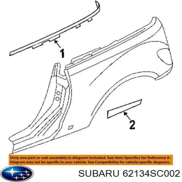 62134SC002 Subaru