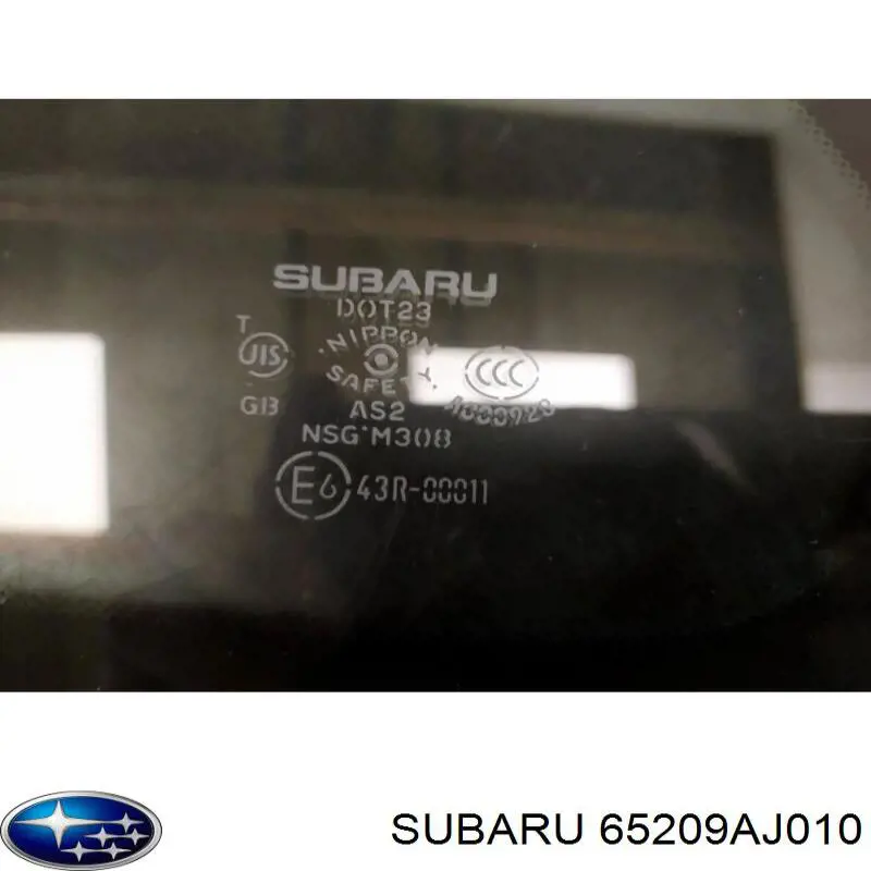 65209AJ010 Subaru Стекло кузова/багажного отсека, левое