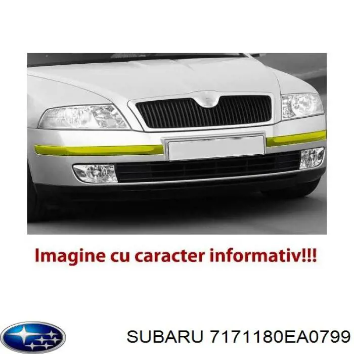 Бампер передний, верхняя часть 7171180EA0799 Subaru