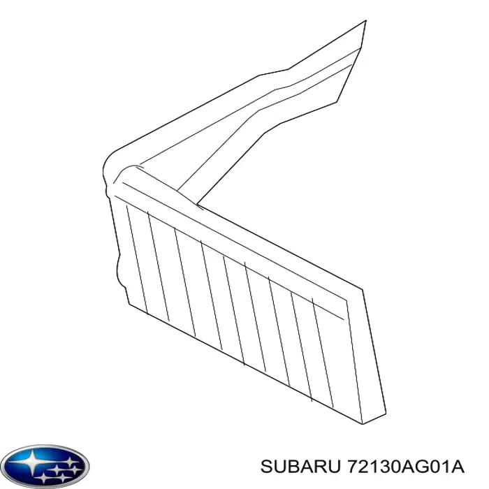 Радиатор печки (отопителя) Subaru 72130AG01A