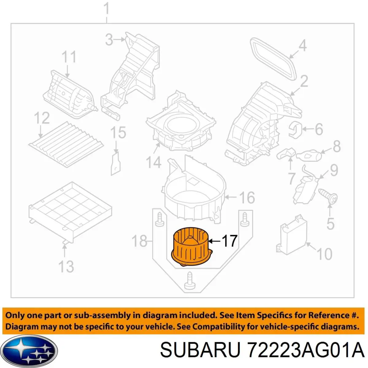 Мотор вентилятора печки (отопителя салона) Honda 79220SHJA02 цена, от 63.56 USD