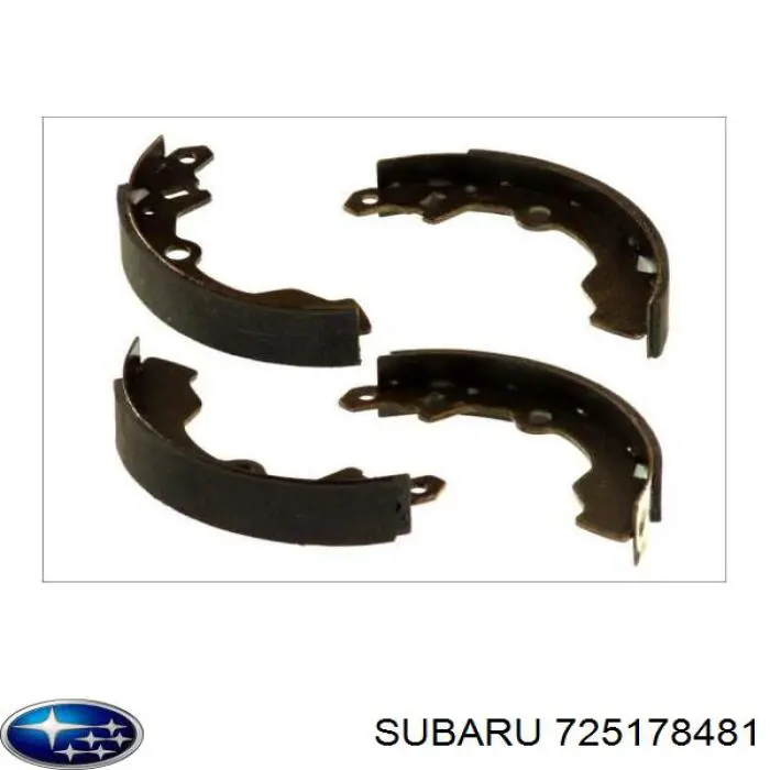 Задние барабанные колодки 725178481 Subaru