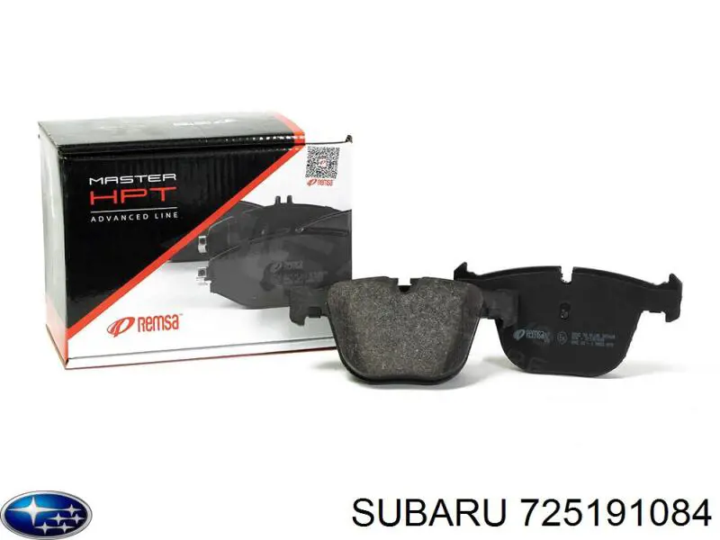 Передние тормозные колодки 725191084 Subaru