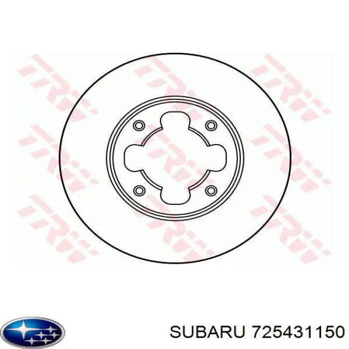 725431150 Subaru диск тормозной передний