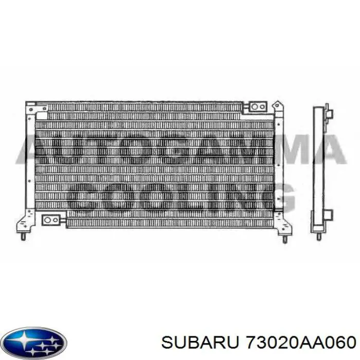 Конденсатор кондиционера Subaru Legacy I седан (BC) (1989 - 1994) цена, от 399.33 USD