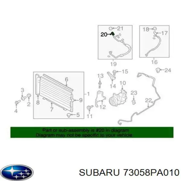  73058PA010 Subaru