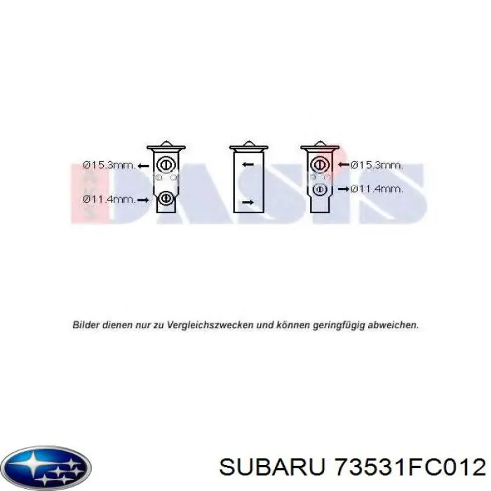 Купить 73531FC012 Subaru Клапан TRV кондиционера