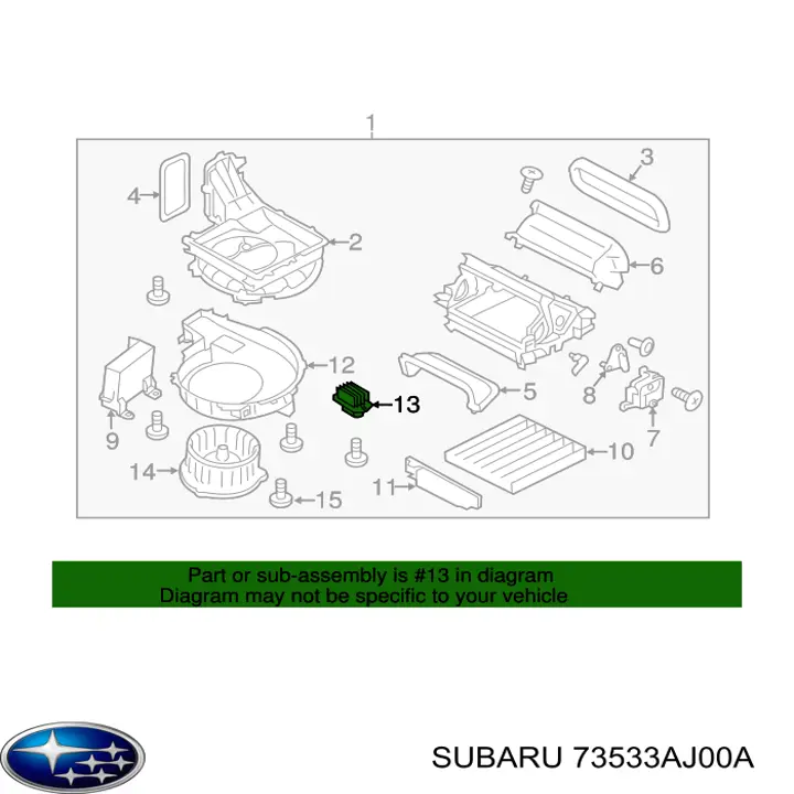 73533AJ00A Subaru 