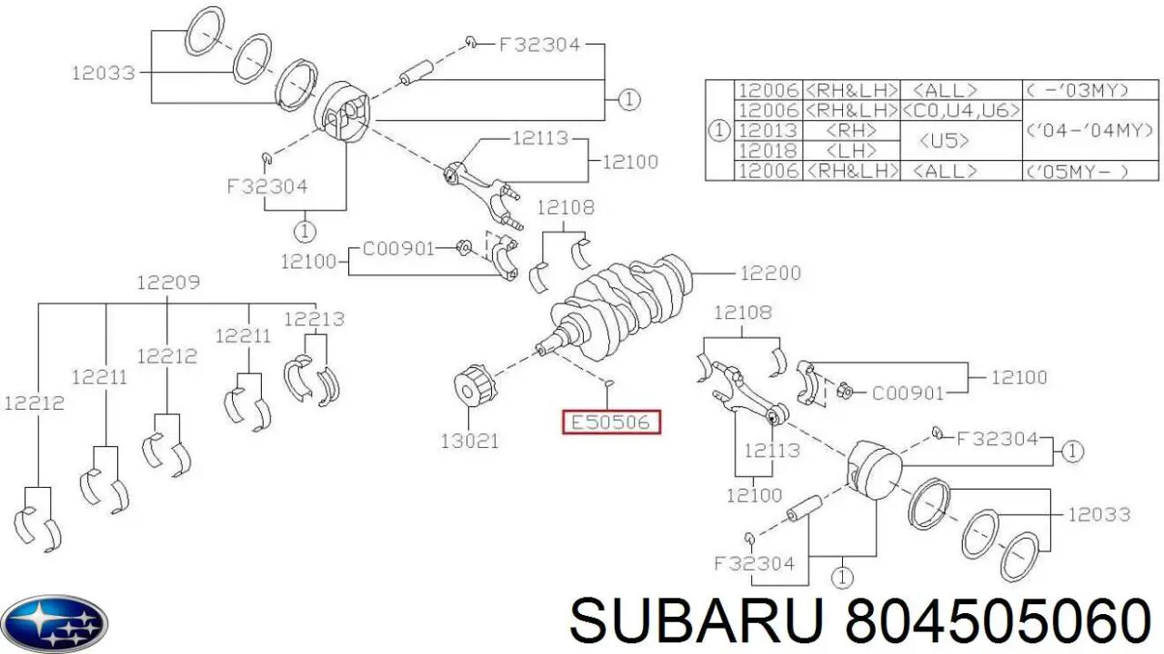  Subaru 804505060 цена, от 1.11 USD