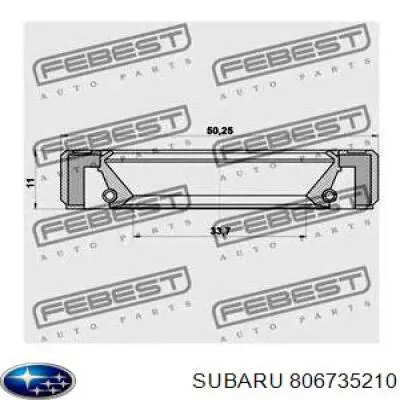 Anillo Reten Caja De Transmision (Salida Eje Secundario) 806735210 Subaru