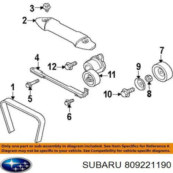  809221190 Subaru