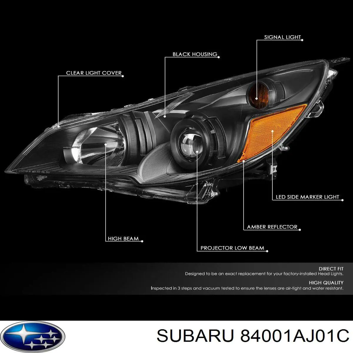 Фара левая Subaru 84001AG51B цена, от 127.12 USD