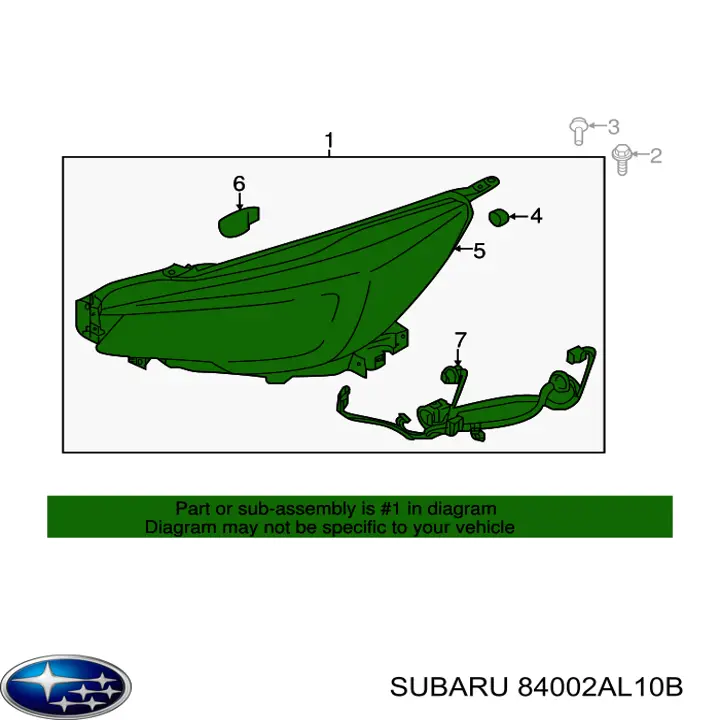 84002AL10B Subaru 