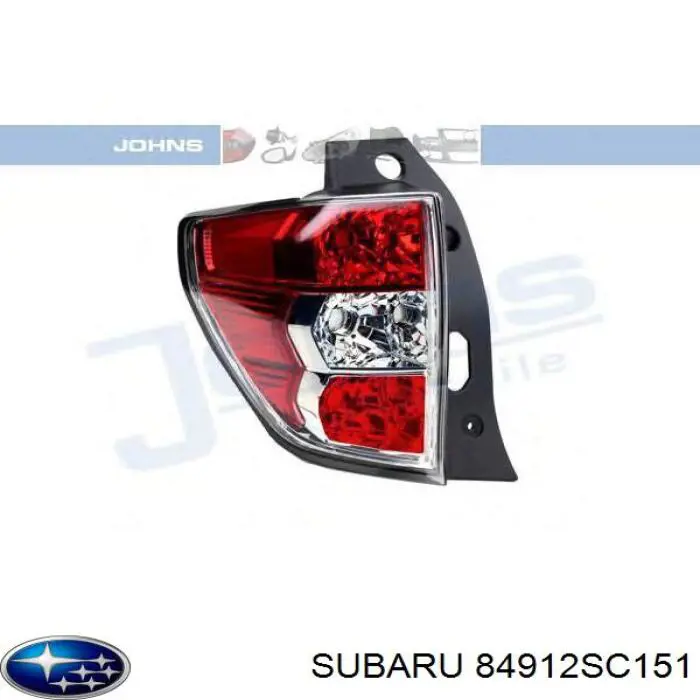 Задняя левая фара Subaru 84912SC151 цена, от 112.20 USD