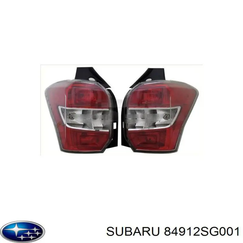84912SG001 Subaru фонарь задний правый