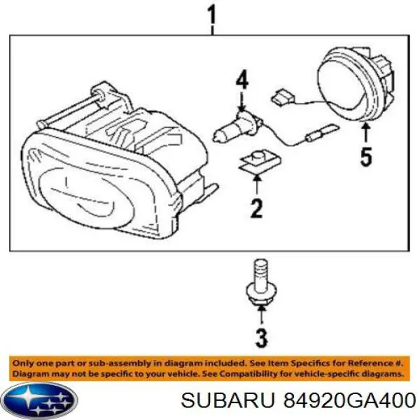  Subaru 84920GA400 цена, от 8.47 USD