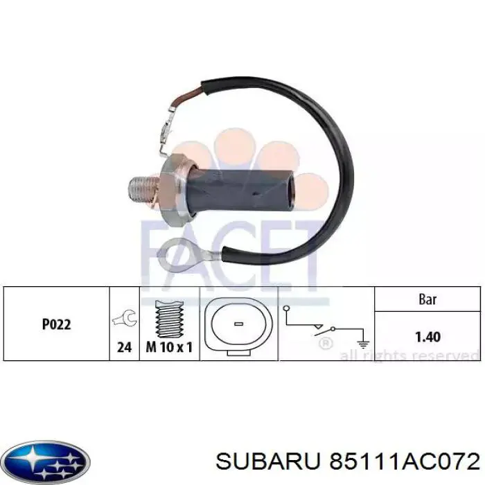  Subaru 85111AC071 цена, от 119.90 USD