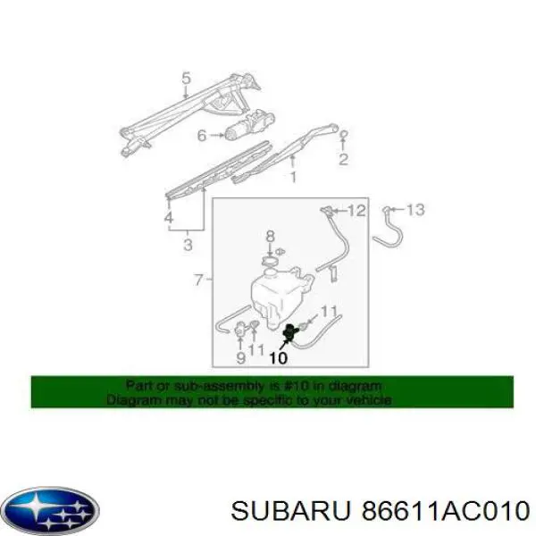 86611AC010 Subaru 