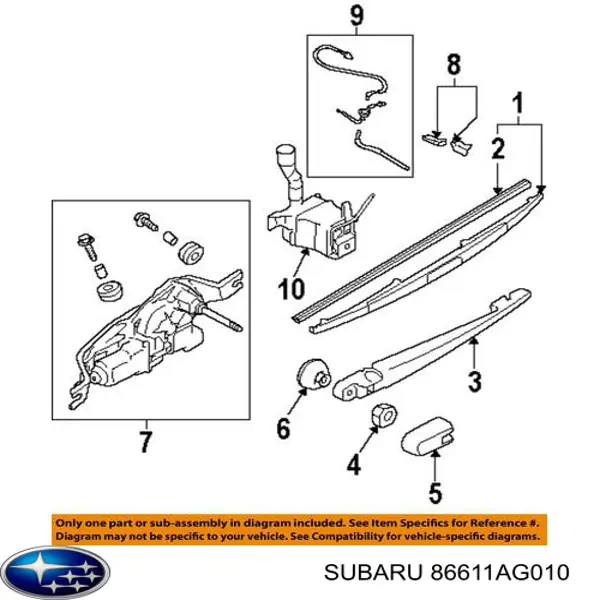 Насос омывателя Subaru Impreza 3 (Субару Импреза)