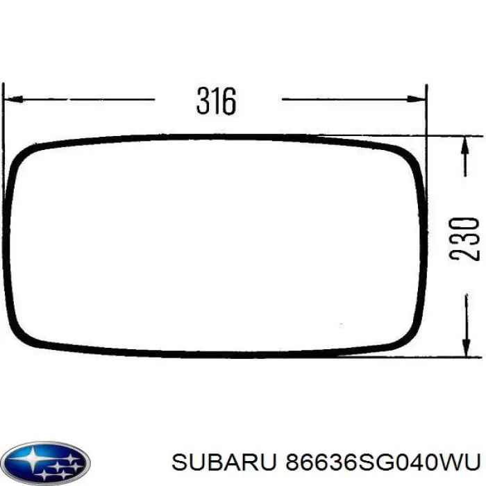 86636SG040WU Subaru 