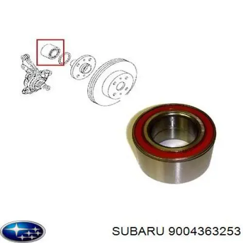 Подшипник ступицы 9004363253 Subaru