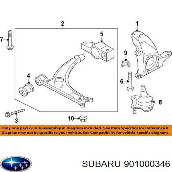 Помпа охлаждения Subaru 901000346 цена, от 7.88 USD