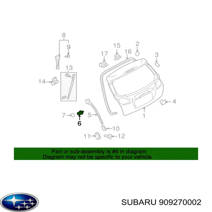  909270002 Subaru