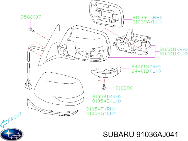 91036AJ041 Subaru