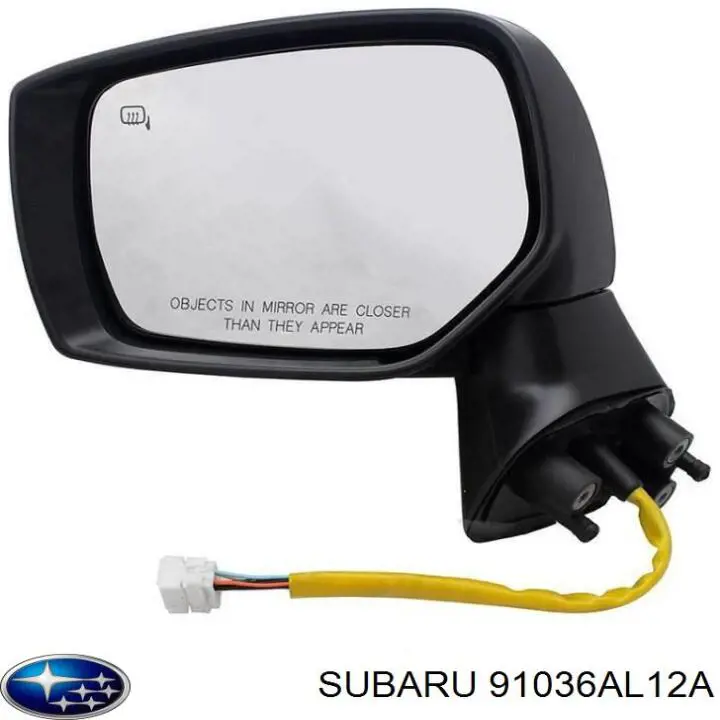 Зеркало заднего вида левое Subaru 91036AL12A