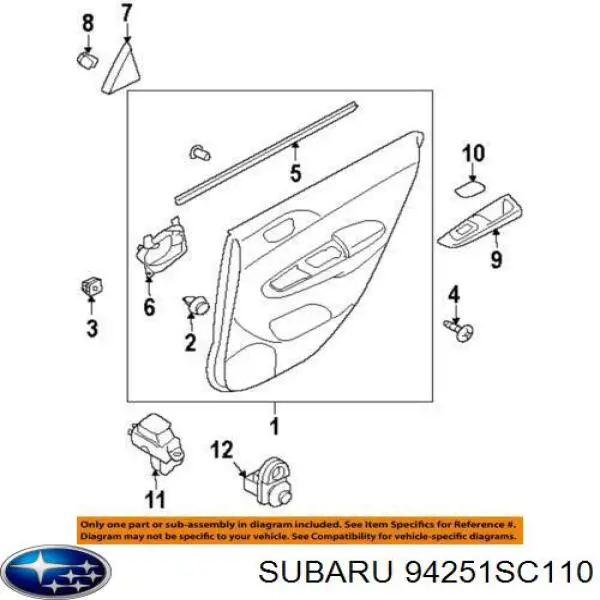 94251SC110 Subaru 