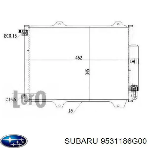 Купить 9531186G00 Subaru Радиатор системы охлаждения кондиционера