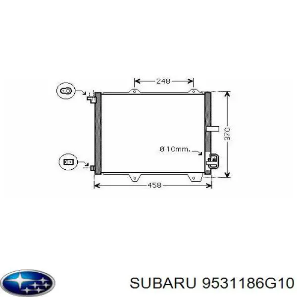 Купить 9531186G10 Subaru Радиатор системы охлаждения кондиционера