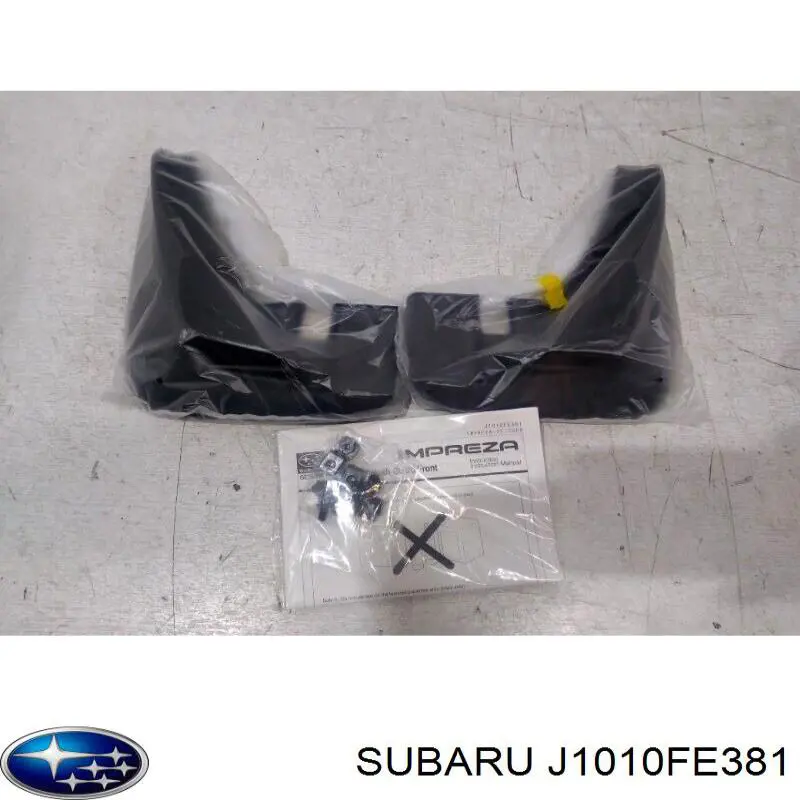 Комплект передних брызговиков на Subaru Impreza II GD