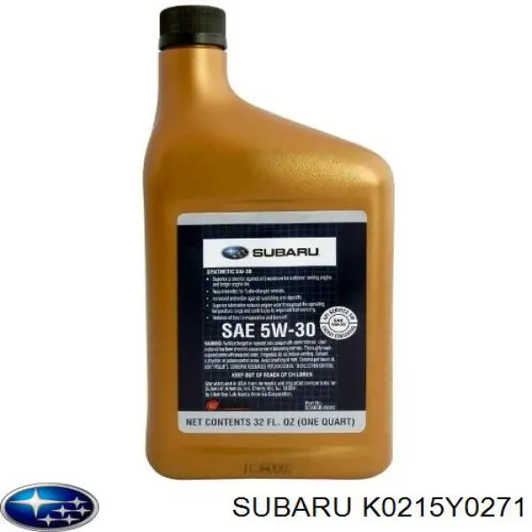 Моторное масло Subaru SM 5W-30 Синтетическое 4л (K0215Y0271)