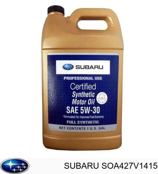 Моторное масло Subaru SYNTHETIC OIL 5W-30 Синтетическое 3.785л (SOA427V1415)