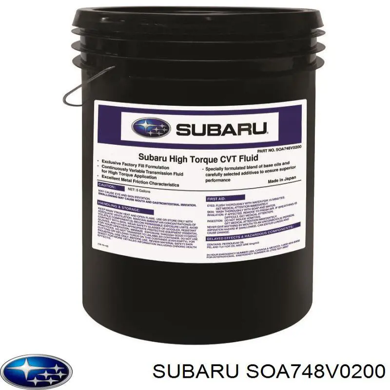  Трансмиссионное масло Subaru (SOA748V0200)