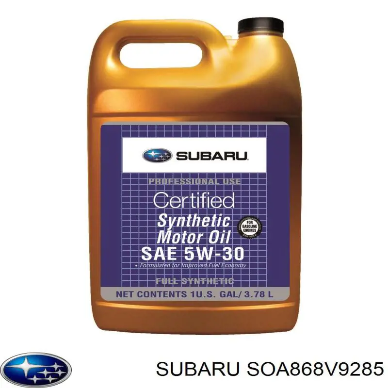 Моторное масло Subaru 5W-30 Синтетическое 4л (SOA868V9285)