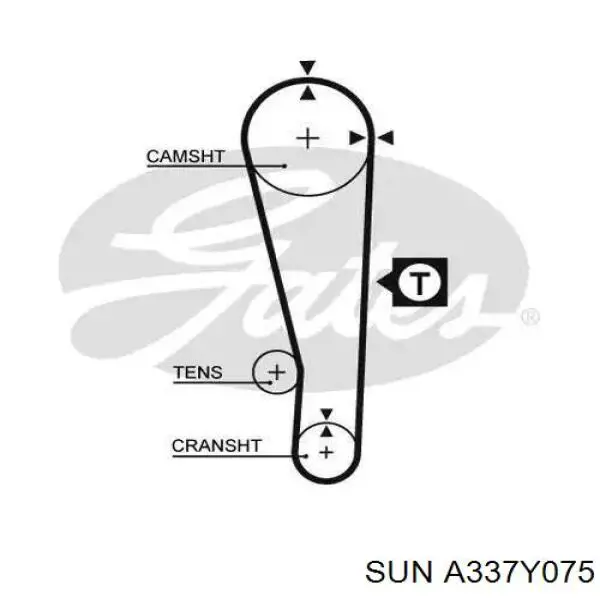 Ремень ГРМ A337Y075 SUN