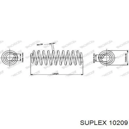 Пружина амортизатора передняя Suplex 10209 цена, от 26.13 USD